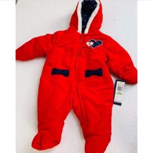 Tommy Hilfiger 3-6mo Infant Pram Snowsuit Hooded
